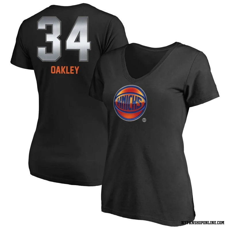 Black Women's Charles Oakley New York Knicks Midnight Mascot T-Shirt