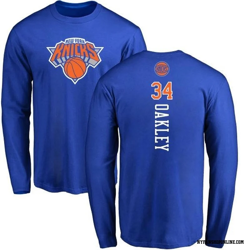 Royal Men's Charles Oakley New York Knicks Backer Long Sleeve T-Shirt