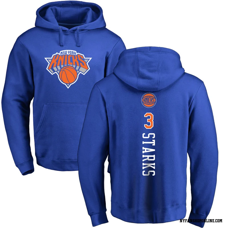 Royal Men's John Starks New York Knicks Backer Pullover Hoodie