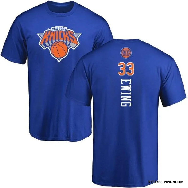 Royal Men's Patrick Ewing New York Knicks Backer T-Shirt