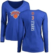 Royal Women's John Starks New York Knicks Backer Long Sleeve T-Shirt