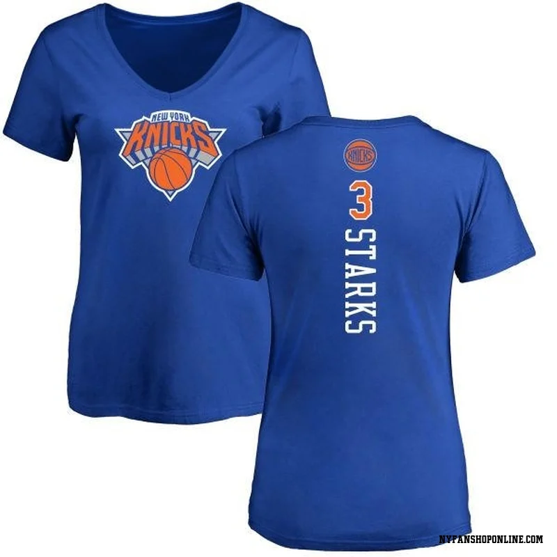 Royal Women's John Starks New York Knicks Backer T-Shirt