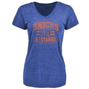 Royal Women's John Starks New York Knicks Baseline T-Shirt