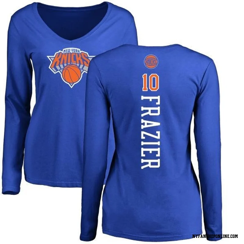 Royal Women's Walt Frazier New York Knicks Backer Long Sleeve T-Shirt