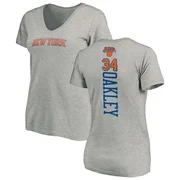Women's Charles Oakley New York Knicks Ash Backer T-Shirt