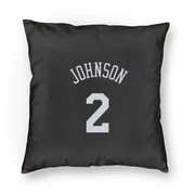 Black New York Knicks  Larry Johnson  Pillow Cover (18 X 18)