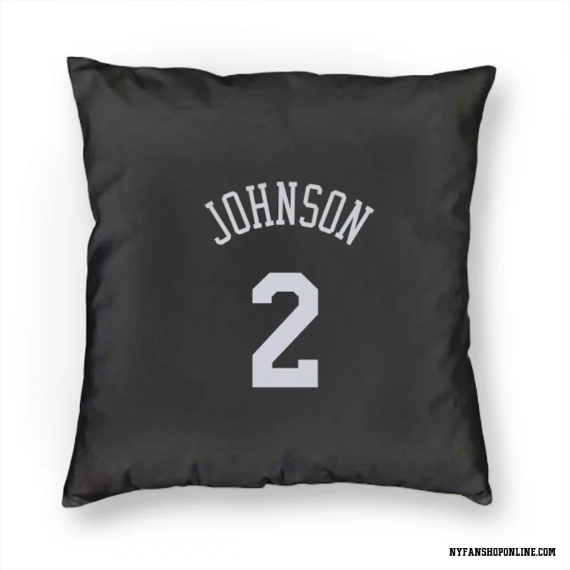 Black New York Knicks  Larry Johnson  Pillow Cover (18 X 18)