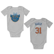 White New York Knicks  Ron Baker  Newborn & Infant Bodysuit