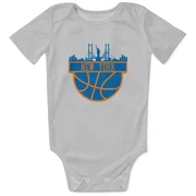 White New York Knicks  Ron Baker  Newborn & Infant Bodysuit